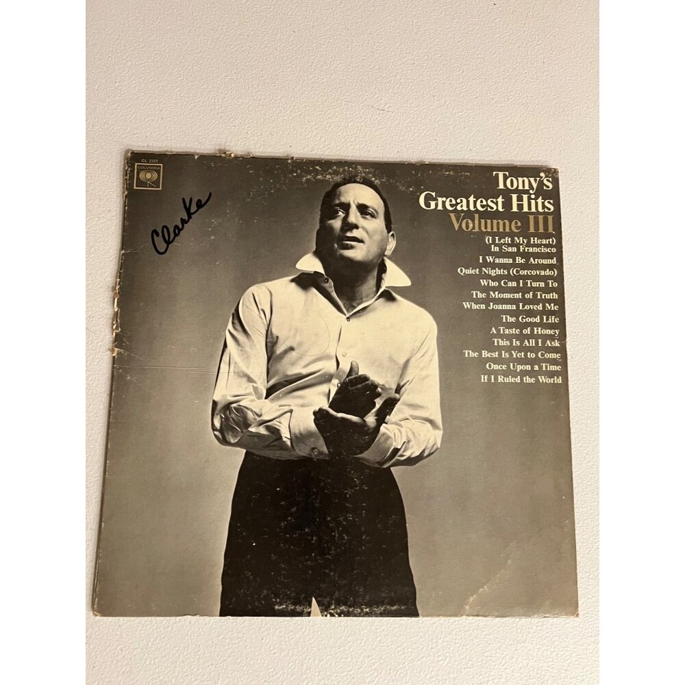 Tony Bennett's Greatest Hits Volume III Mono Vinyl Columbia CL 2373 1965 Record